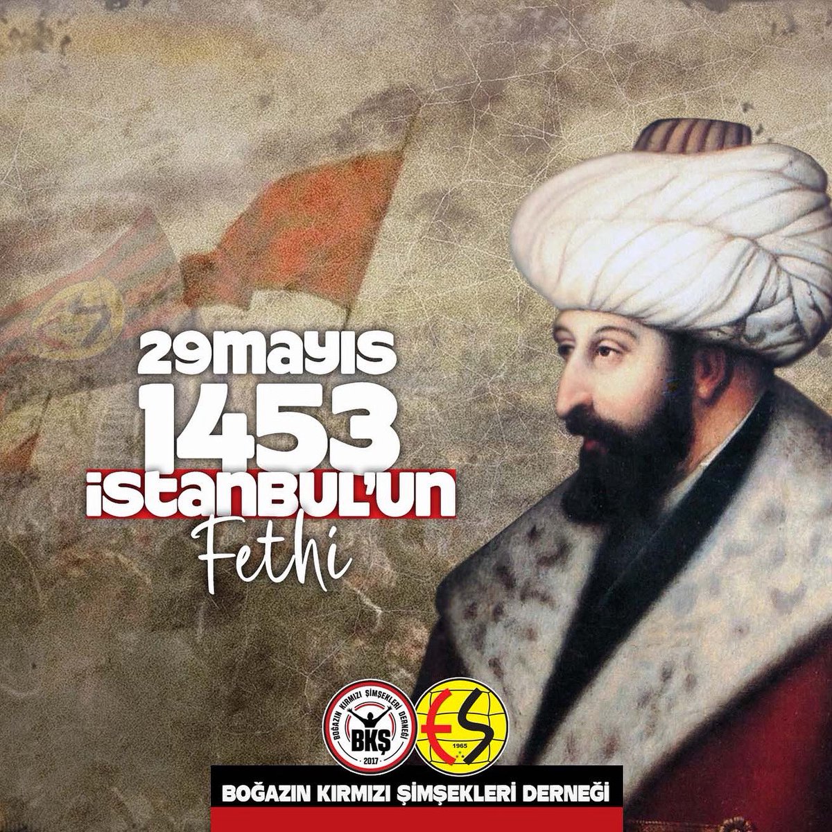 Dünya tarihine çağ açıp çağ kapatan fetih olarak geçen İstanbul'un Fethi'nin 572. yıldönümü tüm milletimize kutlu olsun. Fethin büyük kumandanı Fatih Sultan Mehmet Han ve tüm şehitlerimizi rahmetle, minnetle anıyoruz.

#29Mayıs1453
#İstanbulunFethi