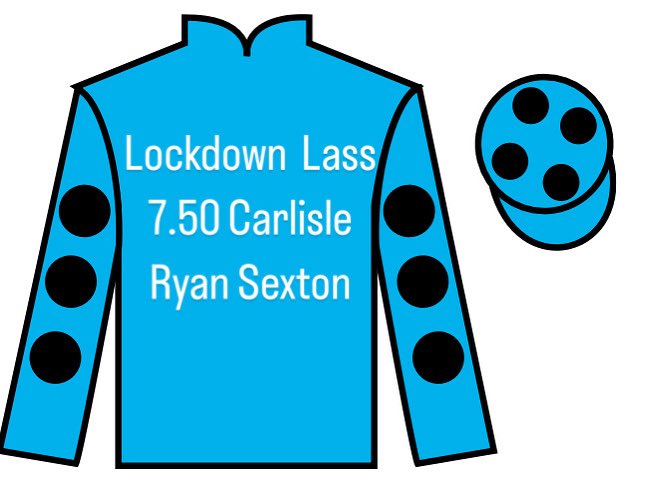 Lockdown Lass goes to <a href="/CarlisleRaces/">Carlisle Racecourse</a> this evening with Ryan Sexton on board 🤞