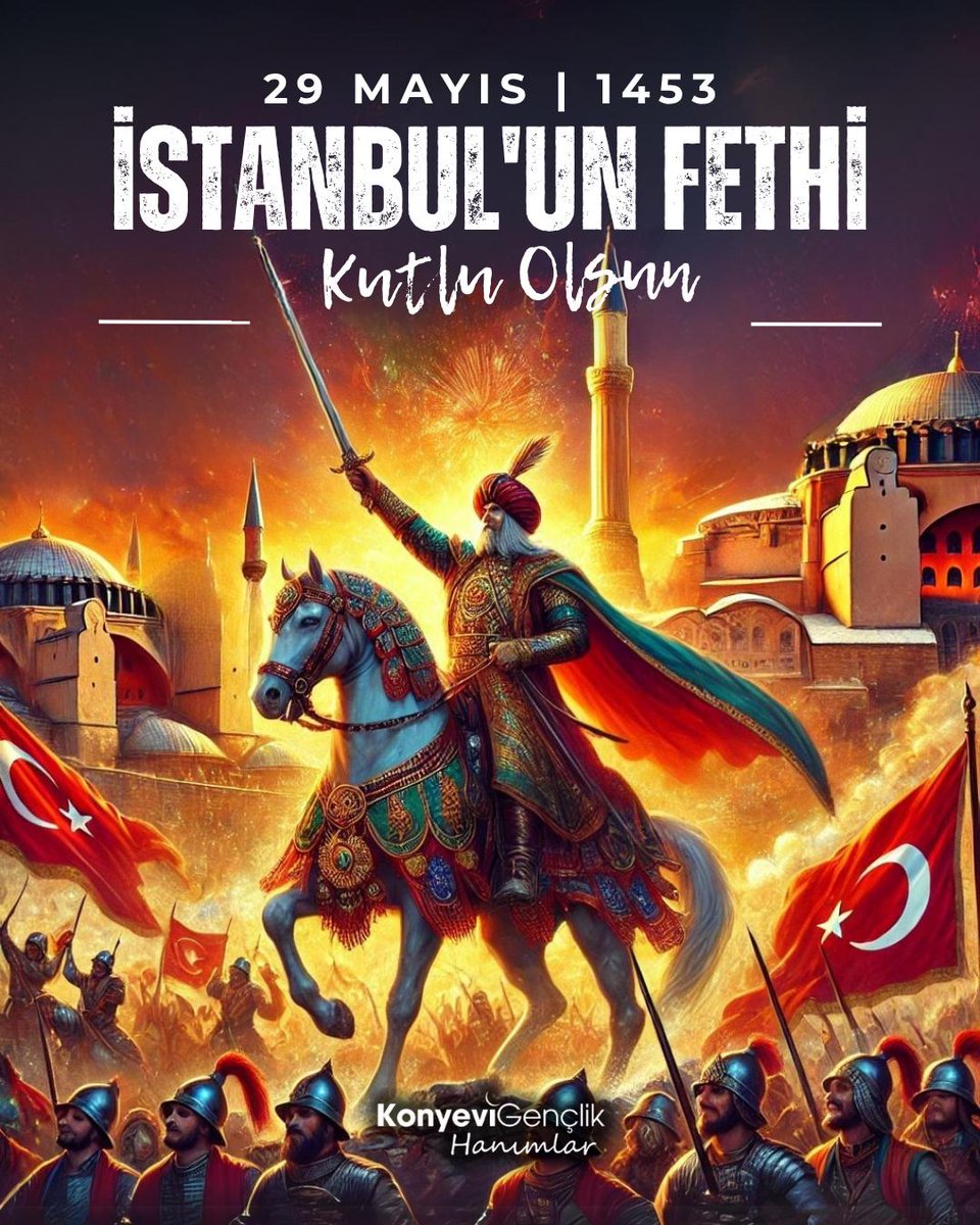 İstanbul’un fethinin 572. yıl dönümü kutlu olsun 🇹🇷♥️

#fetih #istanbulunfethi 
#İstanbul #29Mayıs