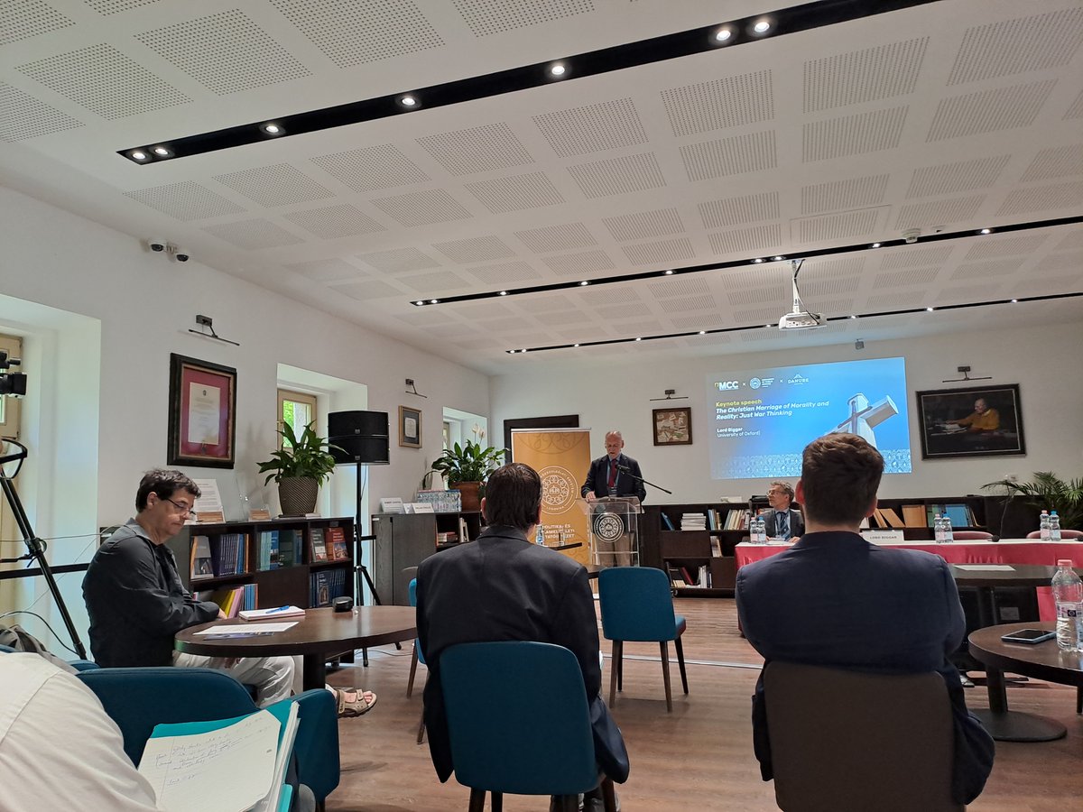 Center for Constitutional Politics (@mcc_cfcp) on Twitter photo Starting the second day of our Christian realism conference at <a href="/uni_nke/">Ludovika - University of Public Service</a> with a keynote speech by <a href="/NigelBiggar/">nigel biggar</a> on just war thinking.
mcc.hu/en/event/chris…
<a href="/MCC_CfCP/">Center for Constitutional Politics</a> & <a href="/UpsPolitics/">UPS_Politics&Government</a> & <a href="/InstituteDanube/">Danube Institute</a> Starting the second day of our Christian realism conference at <a href="/uni_nke/">Ludovika - University of Public Service</a> with a keynote speech by <a href="/NigelBiggar/">nigel biggar</a> on just war thinking.
mcc.hu/en/event/chris…
<a href="/MCC_CfCP/">Center for Constitutional Politics</a> & <a href="/UpsPolitics/">UPS_Politics&Government</a> & <a href="/InstituteDanube/">Danube Institute</a>