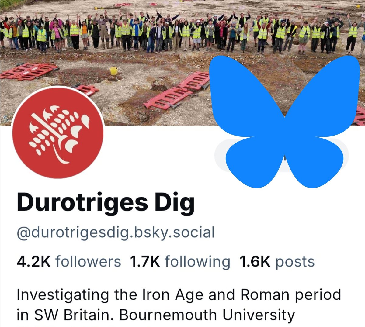 Durotrigesdig's tweet image. The Durotriges awake !
We're back for a short time as fieldwork season for #Durotriges25 gets underway
Stay tuned
Meanwhile for more continuous cover of Iron Age and Roman archaeology check out our other social media accounts on Bluesky, Facebook, Instagram and TikTok 👇👇