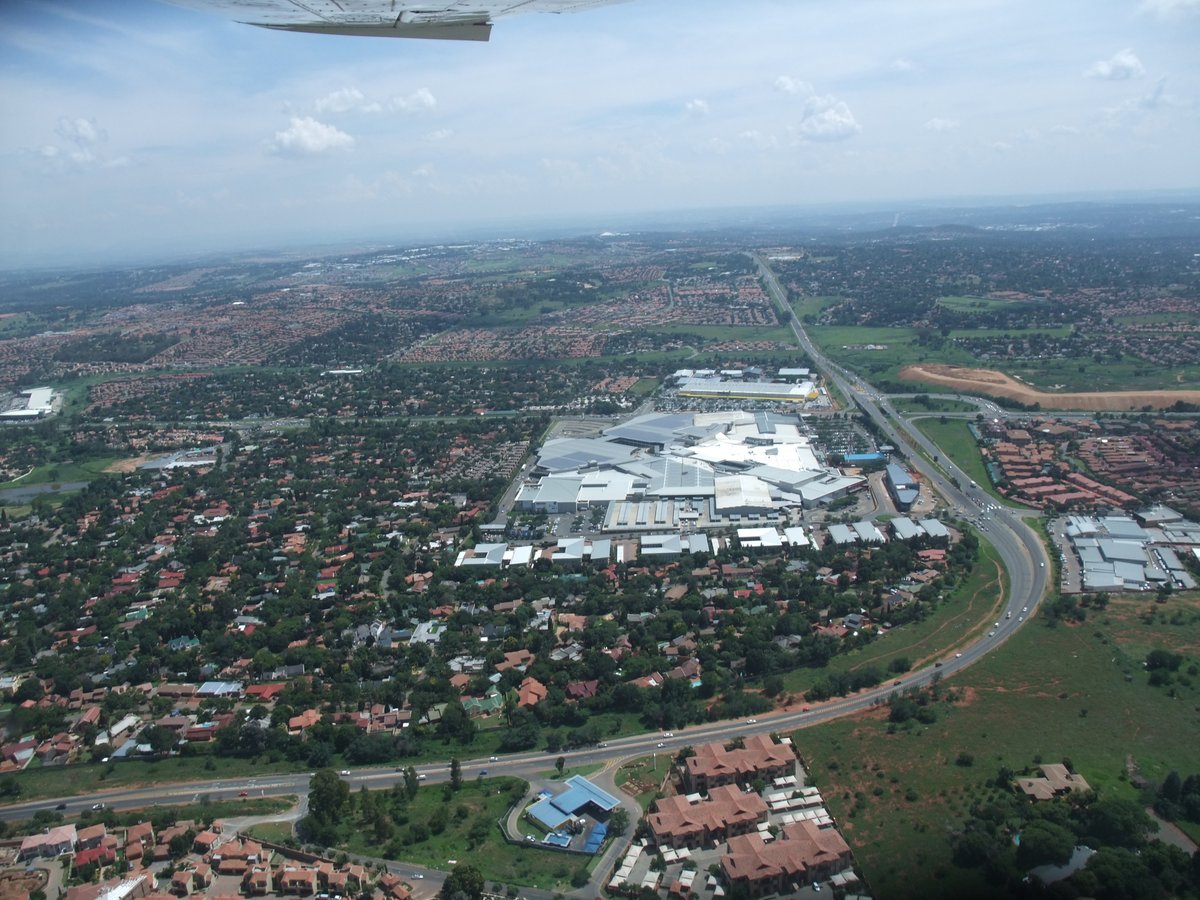 Over the Mall
Clearwater Mall from the air. For the avGeeks, I arranged a flip in a C177 for someone who had never flown in a small aircraft before on condition I could go with.
West Rand, Gauteng, 2016
Photograph by Raymond Travers