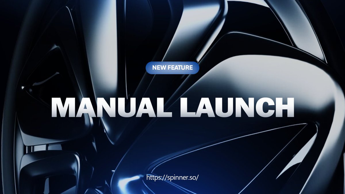 New Feature: Manual Launch is gonna Live on Spinner!

For creators who want more control, Spinner now supports manual token deployment right from our website. No code. No hassle. Just connect your wallet and launch your token in minutes.

✅ Customize your token name, ticker &amp;