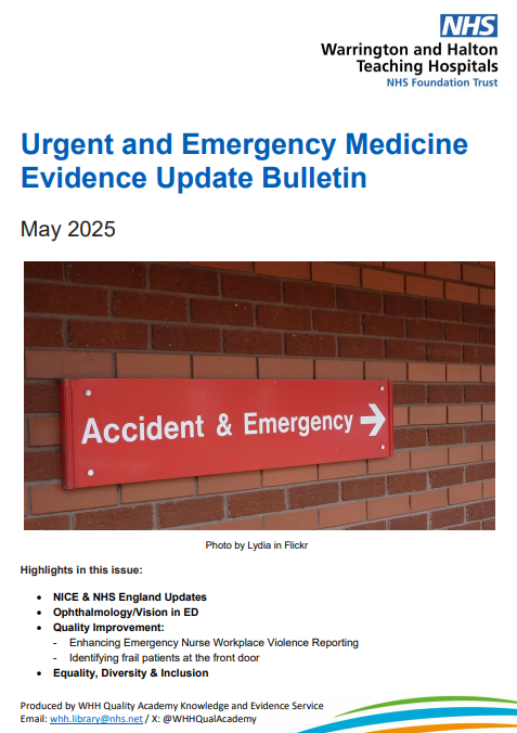 WHHQualityAcademy (@whhqualacademy) on Twitter photo Our latest Urgent & Emergency Care Evidence Update Bulletin โ May 2025 - is now available. WHH staff click on bit.ly/4kgAKm1 or email whh.library@nhs.net for a copy to be sent to your Inbox. Tell us how you have used our bulletins - bit.ly/4gIysec Our latest Urgent & Emergency Care Evidence Update Bulletin โ May 2025 - is now available. WHH staff click on bit.ly/4kgAKm1 or email whh.library@nhs.net for a copy to be sent to your Inbox. Tell us how you have used our bulletins - bit.ly/4gIysec