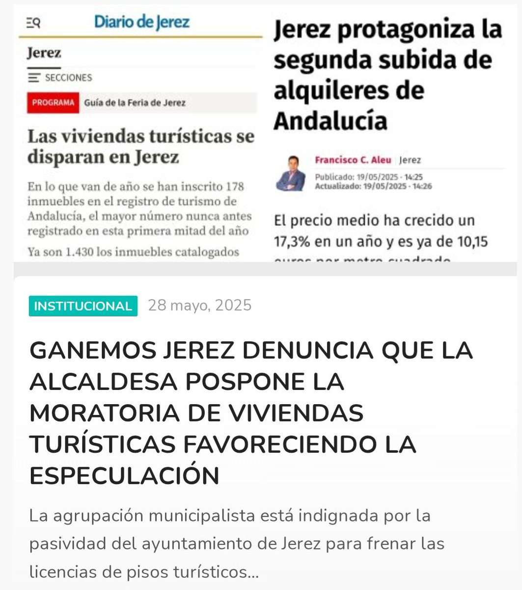 🔴 La Sra. García Pelayo persiste en la protección de los intereses de los y las rentistas, evidenciando así en qué parte del problema de la vivienda se sitúa el partido popular de #Jerez

 👉facebook.com/jose.mejias.37…