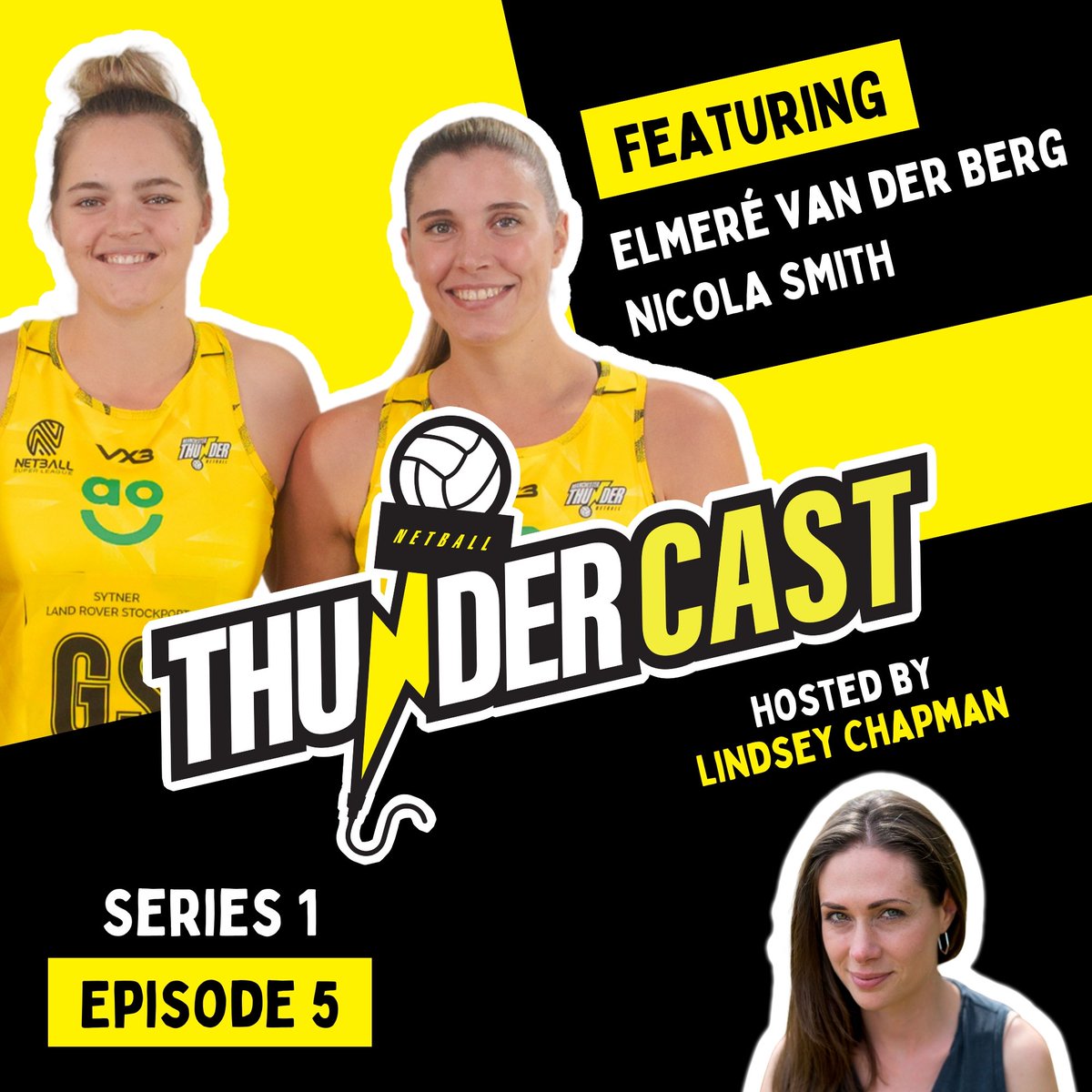 Manchester Thunder (@thundernetball) on Twitter photo Episode 5️⃣ of #Thundercast has now dropped 🎙
🎧 Listen now ➡️ bit.ly/thundercast-s1…
As we reach the business end of the <a href="/NetballSL/">Netball Super League</a> 2025, <a href="/Lindsey_Chapman/">Lindsey Chapman 🌱🎥</a> talks to <a href="/NetballSA/">Netball SA</a> international players Elmeré and Nicola, homegrown pundits in our FANalysis and gets behind-the-scene Episode 5️⃣ of #Thundercast has now dropped 🎙
🎧 Listen now ➡️ bit.ly/thundercast-s1…
As we reach the business end of the <a href="/NetballSL/">Netball Super League</a> 2025, <a href="/Lindsey_Chapman/">Lindsey Chapman 🌱🎥</a> talks to <a href="/NetballSA/">Netball SA</a> international players Elmeré and Nicola, homegrown pundits in our FANalysis and gets behind-the-scene