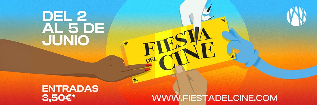 La #FiestadelCine ha llegado a Neocine #EspacioMediterráneo!  Del 2 al 5 de #junio podrás disfrutar de la gran pantalla en la #FiestaDelCine con 🎟Entradas a 3,50€*  📷fiestadelcine.com #Cine #Estrenos #Fiesta #peliculas