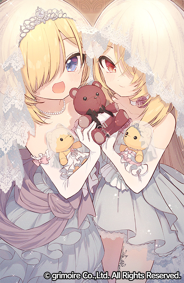 今月の《アドバンスダイヤパック》にて登場のブレイドグラフをご紹介っ！

憧れのオトナな結婚式💕💍
エクス=レプリカちゃん＆エクス≠ロストちゃん！
おそろいのウェルカムベアがとってもキュートですす♪

みなさまげととしてくださいませせ！
#ブレxブレ