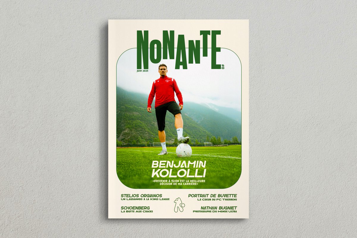 Voici la Une de Nonante #0! 🤩

Les magazines sont entre les mains de l'imprimeur. Ils seront bientôt vôtres. 

Pour les retardataires (et fans de Benjamin Kololli), pas de panique. Vous pouvez commander votre #0 juste ici: lnkd.in/e_zS6AqS