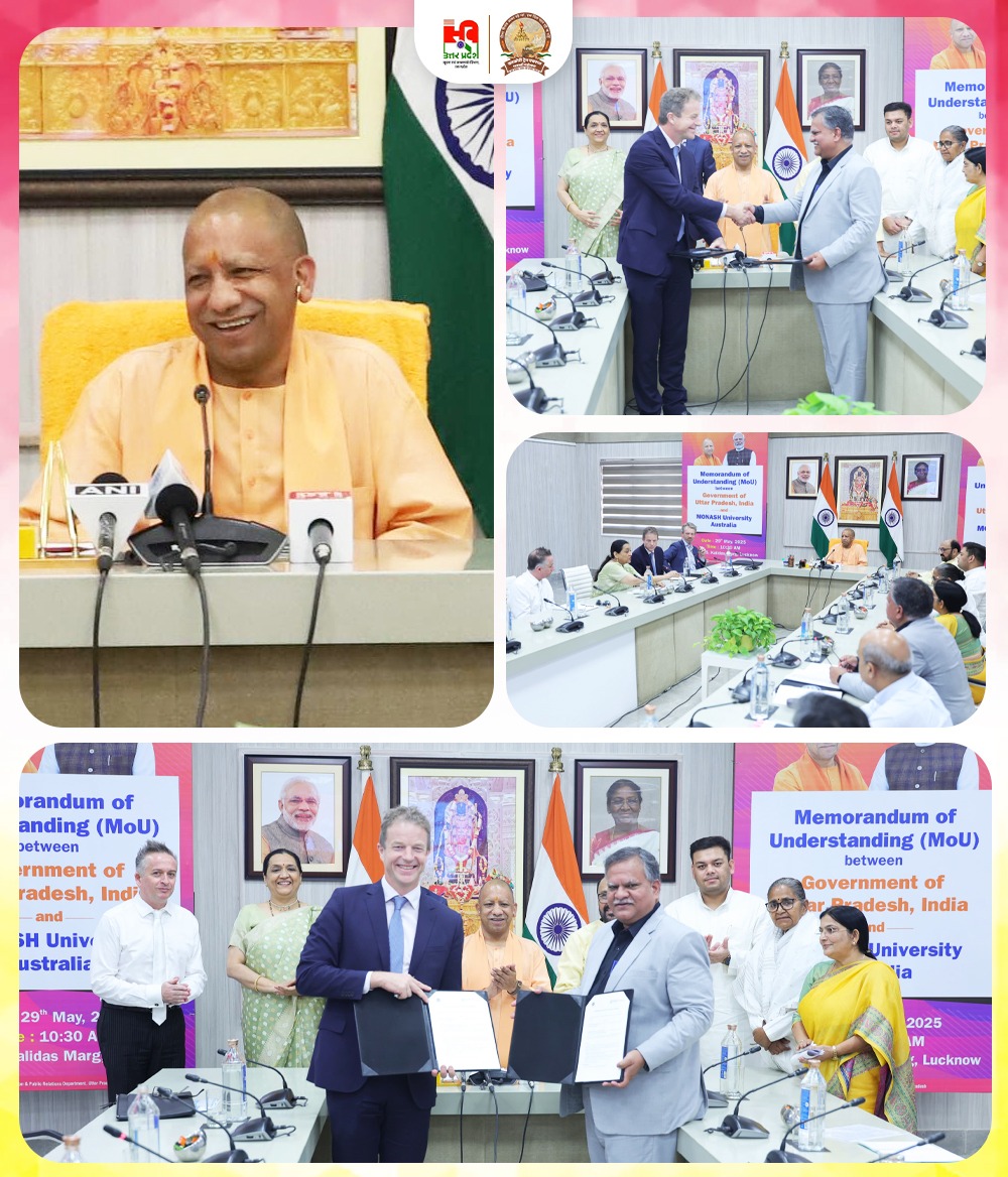Information and Public Relations Department, UP (@infodeptup) on Twitter photo The <a href="/UPGovt/">Government of UP</a> and <a href="/MonashUni/">Monash University</a>, Australia, have signed an MoU to revolutionise education in UP. This partnership will enhance the quality of learning through research, training, and technical collaboration for students and teachers. The <a href="/UPGovt/">Government of UP</a> and <a href="/MonashUni/">Monash University</a>, Australia, have signed an MoU to revolutionise education in UP. This partnership will enhance the quality of learning through research, training, and technical collaboration for students and teachers.
