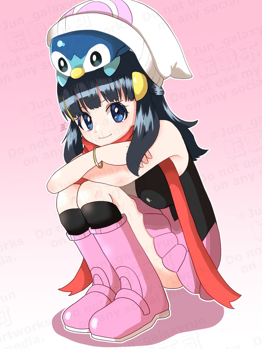 メイ(ポケモントレーナー) 「#絵晒したらみんながブァァァってRTしてくれてブァァァってフォロワーがブァァァっ」|高梨ジュンのイラスト