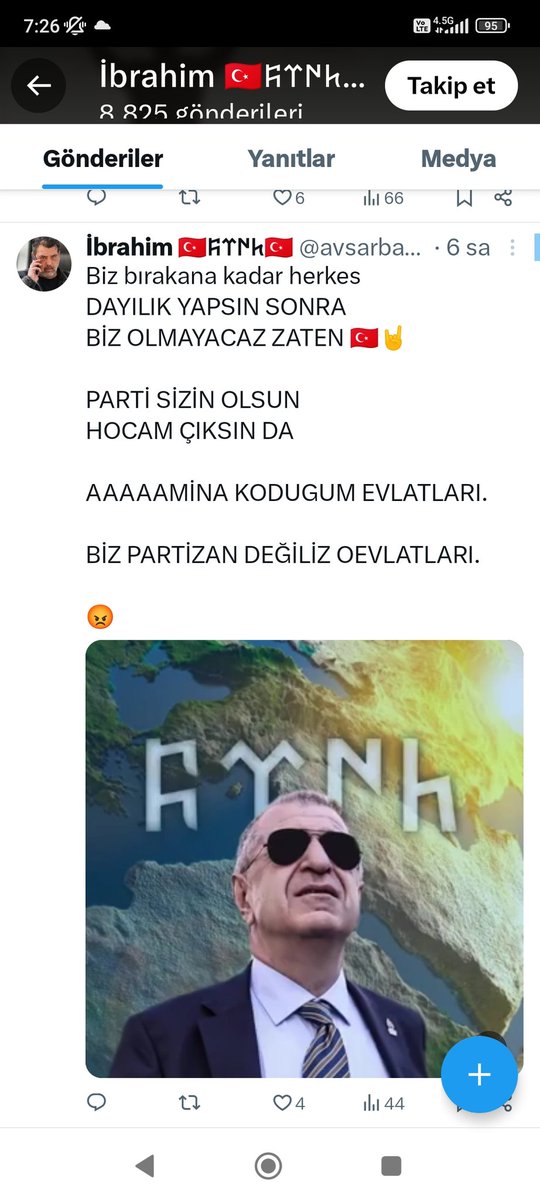 <a href="/AliSehirlioglu/">Prof.Dr. Ali Şehirlioğlu</a> Sn Ali şehirlioglu,Sn ÜMİT ÖZDAĞ ile dahi yanyana fotoğrafı bulunan sizin partiliniz bu şahıs, kendi medya sayfasında TÜRK MİLLİYETCİSİ bir ailenin bir TÜRK kadının izzeti serefiyle namusuyla oynuyor.İftirada bulunuyor. Bu sizin ayıbınız. Ve Size şikayet ediyorum. Bilginiz olsun