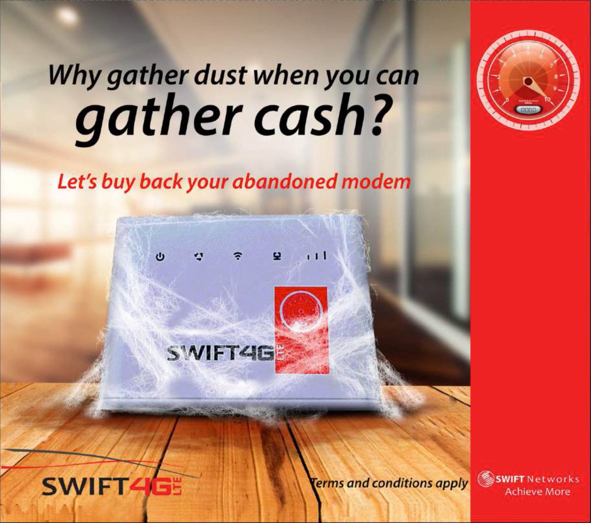 Adeyinka1106's tweet image. 💭 *Why gather dust when you can gather cash?*
A #Throwback to one of our favorite campaigns turning abandoned modems into real value.

🎯 Smart. Simple. Impactful.
\#SWIFTNetworks #graphicsdesign #CreativeDesign #BuyBack #CustomerEngagement #TechForGood