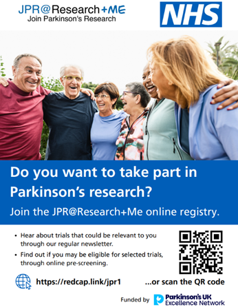 RDInUHP's tweet image. Want to get involved in Parkinson’s Research? 🔊
Research+Me has launched 'Join Parkinson’s Research' (JPR@Research+Me) - a new online registry aiming to connect people with Parkinson’s to research opportunities!
👉 Register today at redcap.link/jpr1 or scan the QR code: