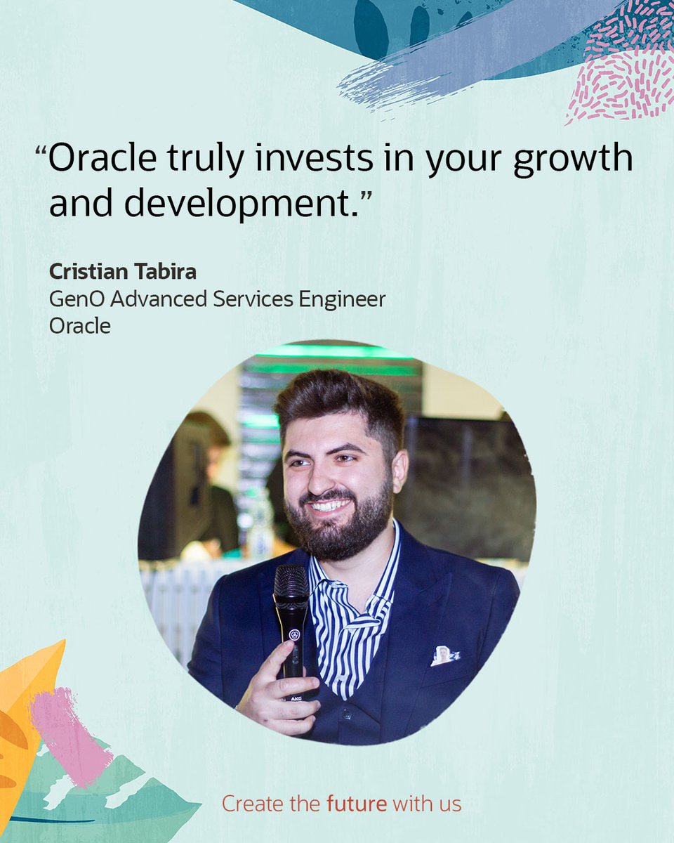 Unlock your future—Generation Oracle gives grads in Europe, the Middle East and Africa the best career start. Cristian explains why: social.ora.cl/6011NNgID