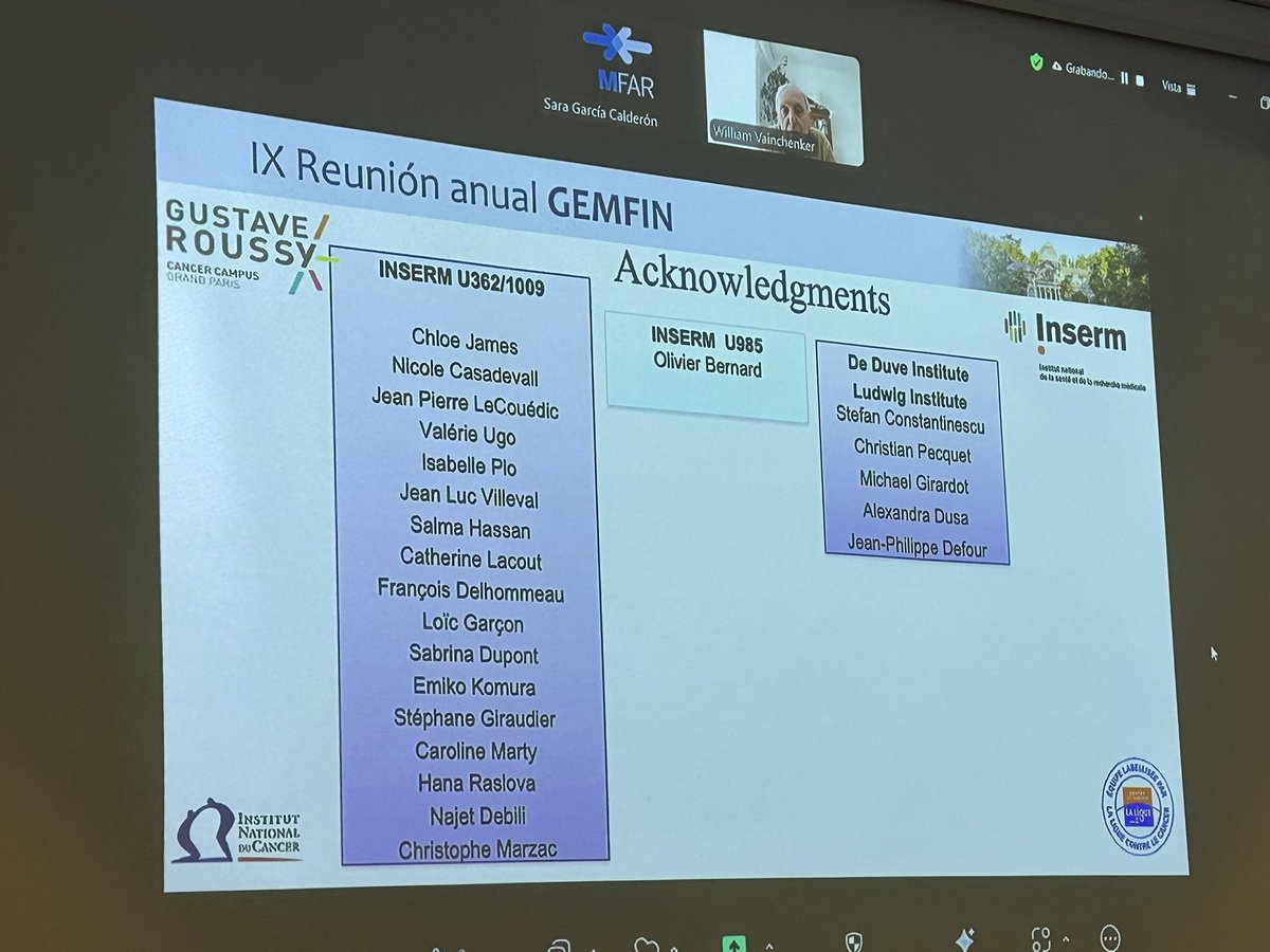 jvalentingg's tweet photo. Outstanding talk by Dr. William Vainchenker at the GEMFIN Annual Meeting:
“Twenty years since the discovery of JAK2 V617F. Molecular advances in MPNs since then.”
A privilege to learn from one of the pioneers in the field. #MPNs #JAK2 #Hematology #GEMFIN2025 https://t.co/9fcC1wVnMY