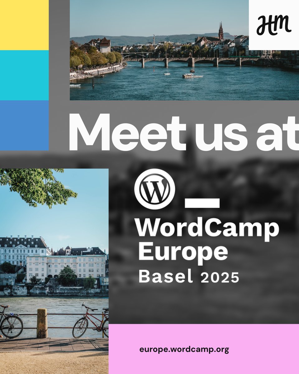 Human Made (@humanmadeltd) on Twitter photo Heading to <a href="/WCEurope/">WordCamp Europe</a>? The HM humans will see you in Basel! 🇨🇭
Want to book a meetup? Connect with the team on the ground at WCEU right here 🔗 -humanmade.com/hello-wordcamp… Heading to <a href="/WCEurope/">WordCamp Europe</a>? The HM humans will see you in Basel! 🇨🇭
Want to book a meetup? Connect with the team on the ground at WCEU right here 🔗 -humanmade.com/hello-wordcamp…