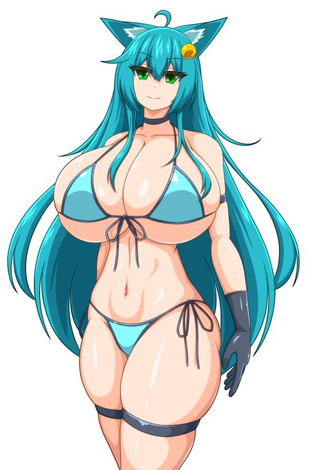 ビキニ白夜ちゃん落書き 