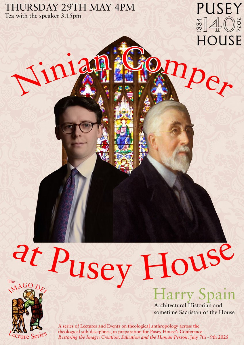 PuseyHouseLib's tweet image. In honour of the great architect Sir Ninian Comper we have an exhibition about him in our library, featuring his notebook from our archive and some of his sketches kindly lent to us by his descendants. 
Come and take a look before Harry Spain’s lecture about Comper at 4pm today!