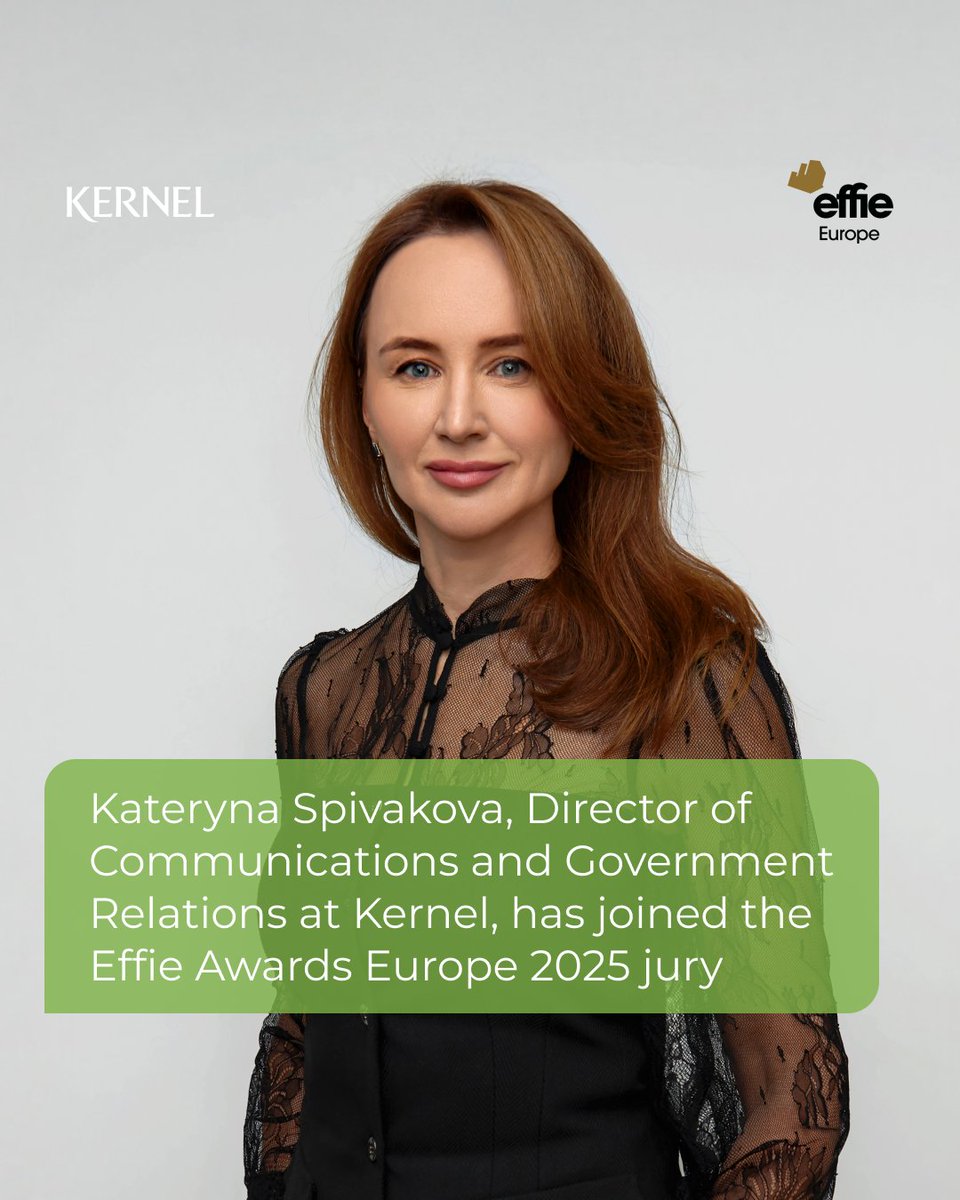 We are proud to share that Kateryna Spivakova, our Director of Communications and Government Relations, has joined the jury panel of Effie Awards Europe 2025 — one of the most prestigious recognitions in the world of marketing communications.

The jury includes over 200 experts