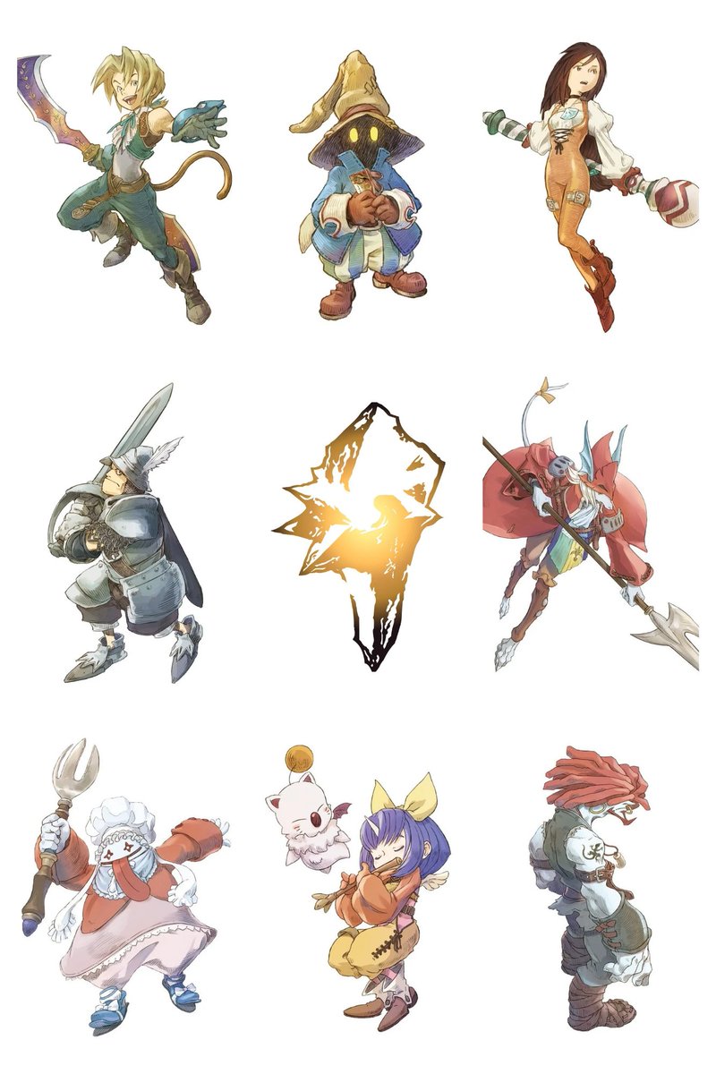 ComunidadFF's tweet image. ¡Ya tenemos todas las ilustraciones de @ItahanaT de los personajes principales de #FFIX por su 25° aniversario! ✨️⚔️
#FFIX25th