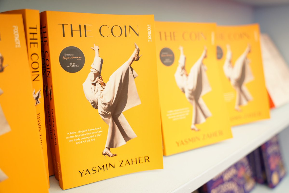 dylanthomprize (@dylanthomprize) on Twitter photo Today we are at the brilliant <a href="/hayfestival/">Hay Festival</a> with our 2025 winner Yasmin Zaher in conversation with Prize director <a href="/elaine_canning/">Elaine Canning</a> from 2:30pm (Info below) You'll be pleased to know that there are plenty of copies of the magnificent 'The Coin' in the festival bookshop! #SUDTP25 Today we are at the brilliant <a href="/hayfestival/">Hay Festival</a> with our 2025 winner Yasmin Zaher in conversation with Prize director <a href="/elaine_canning/">Elaine Canning</a> from 2:30pm (Info below) You'll be pleased to know that there are plenty of copies of the magnificent 'The Coin' in the festival bookshop! #SUDTP25