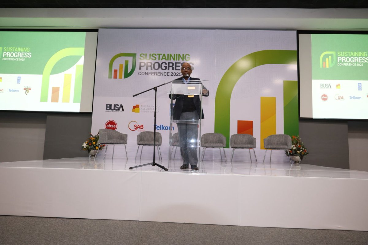 Welcome Address by BUSA President

A warm welcome from Mr. Mxolisi Mgojo, President of BUSA, as he officially opens #SustainingProgress2025.
His message: “Collaboration is essential if we are to unlock a just, inclusive and sustainable future.”
#SustainingProgress2025