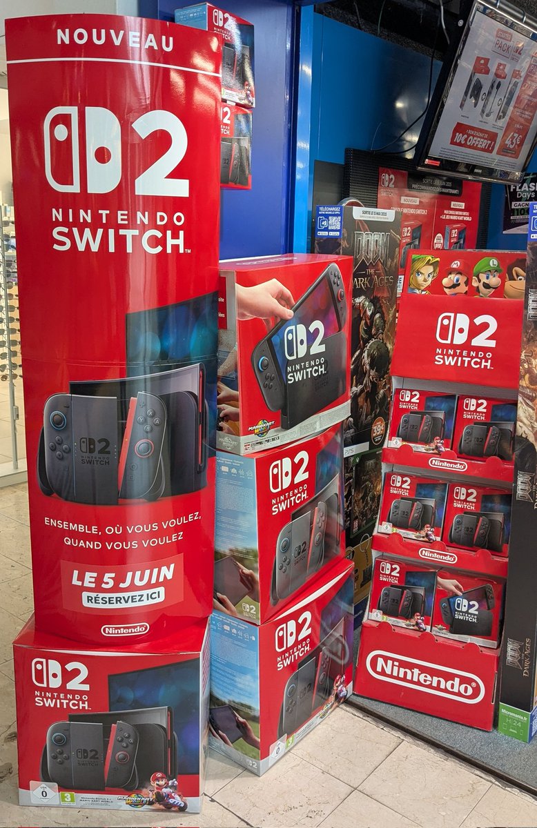 La Nintendo Switch 2 c'est dans 1 semaine 😍 trop hâte !
Qui la prend day1 ? Avec quels jeux ?
#NintendoSwitch2