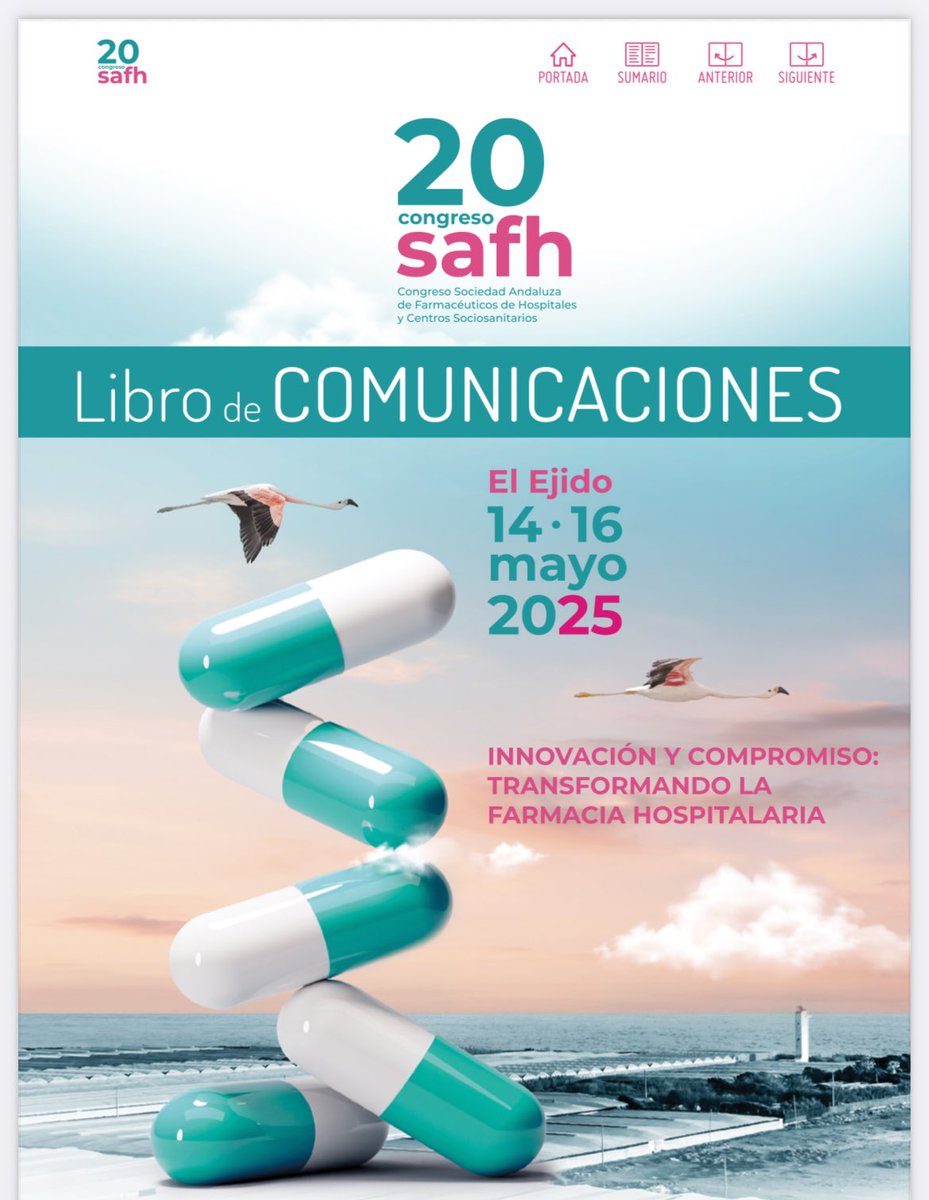 Pasada la “resaca” de #SAFH2025 #20CongresoSAFH en el que todo el equipo de #FarmaciaPoniente tanto ha trabajado dejamos por aquí el enlace al libro de com 👇🏼
20congreso.safh.org/wp-content/upl…