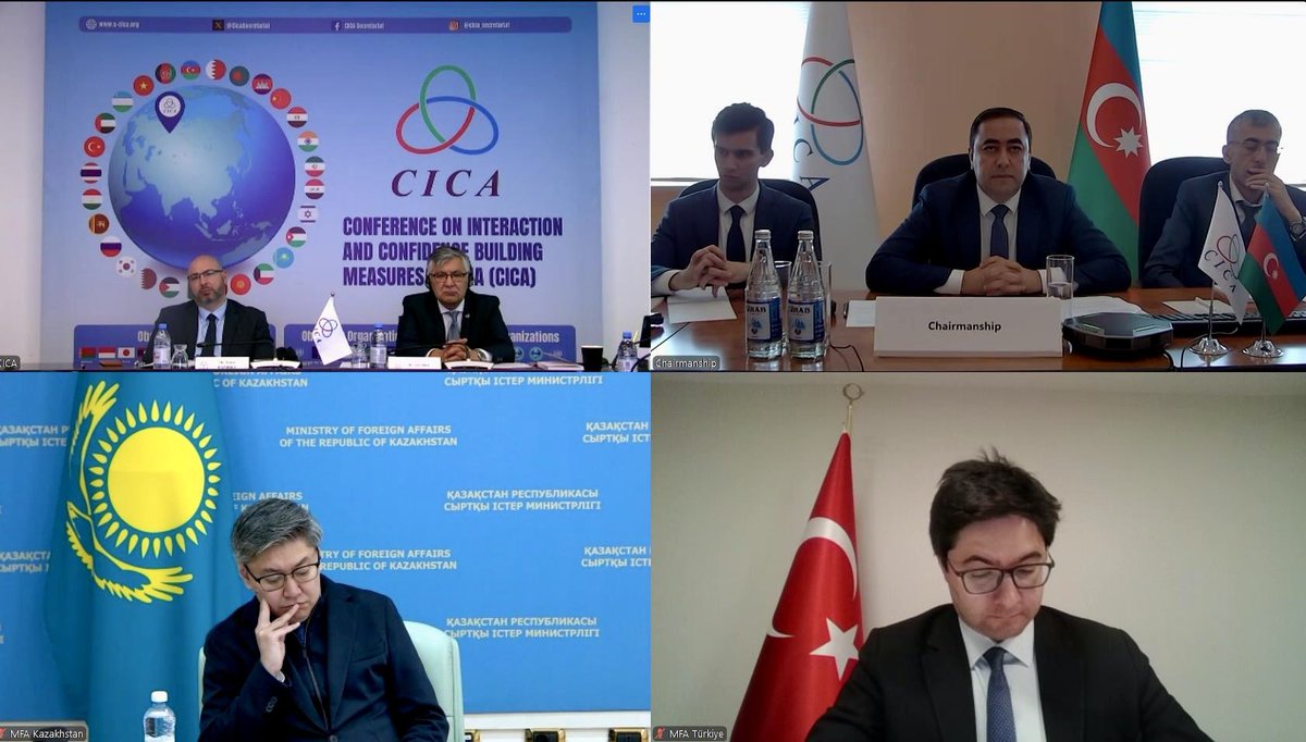 CicaSecretariat's tweet photo. The #CICA_SWG concluded its two-day meeting with productive deliberations making
steady progress on draft #CICA Charter &amp; establishment of #CICA Finance Summit &amp; Women Council https://t.co/MdNYIInsPB