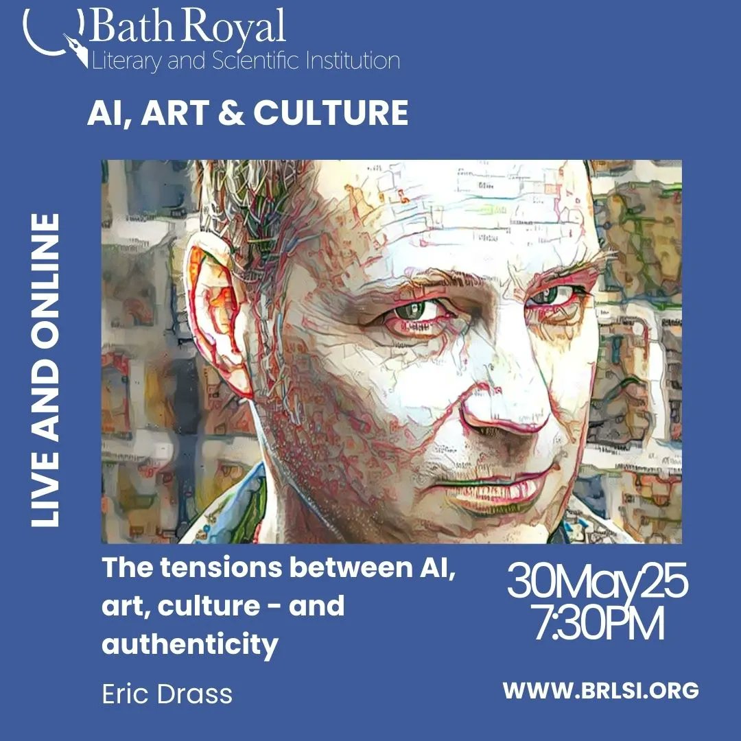 i'm in #bath tomorrow night giving a talk about AI, Art &amp; Culture

JOIN ME