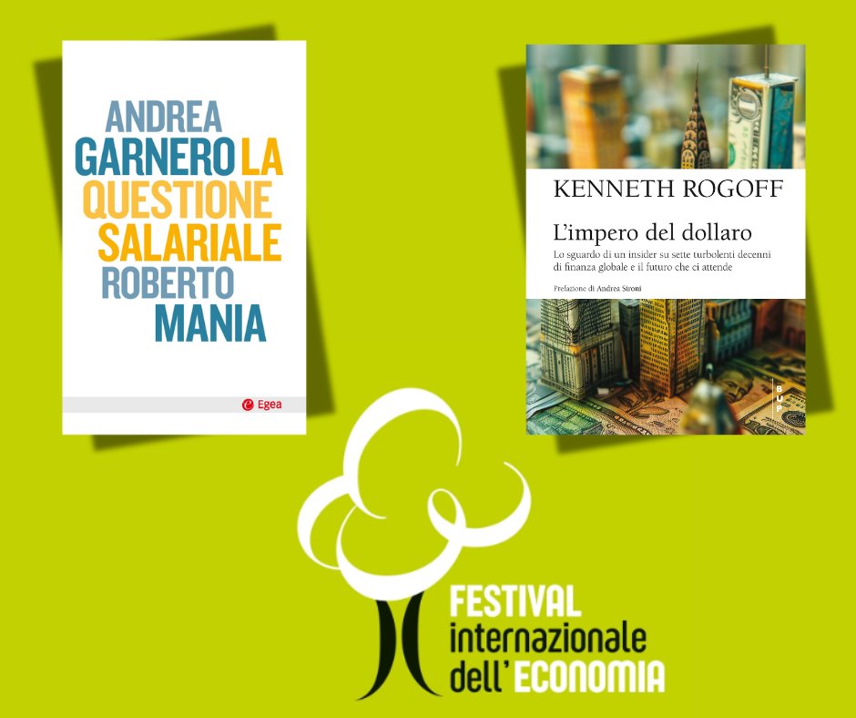 Egea (@egeaonline) on Twitter photo “Le nuove generazioni del mondo” è il tema dell'edizione 2025 del <a href="/festinteconomia/">Festival Internazionale dell'Economia</a>, da domani al 2 giugno a Torino. Come Egea saremo presenti grazie al contributo dei nostri autori: <a href="/AGarnero/">Andrea Garnero</a>, <a href="/mania_roberto/">roberto mania</a> e <a href="/krogoff/">Kenneth S Rogoff</a>.
I dettagli sugli incontri, qui: tinyurl.com/FestivalTorino… “Le nuove generazioni del mondo” è il tema dell'edizione 2025 del <a href="/festinteconomia/">Festival Internazionale dell'Economia</a>, da domani al 2 giugno a Torino. Come Egea saremo presenti grazie al contributo dei nostri autori: <a href="/AGarnero/">Andrea Garnero</a>, <a href="/mania_roberto/">roberto mania</a> e <a href="/krogoff/">Kenneth S Rogoff</a>.
I dettagli sugli incontri, qui: tinyurl.com/FestivalTorino…