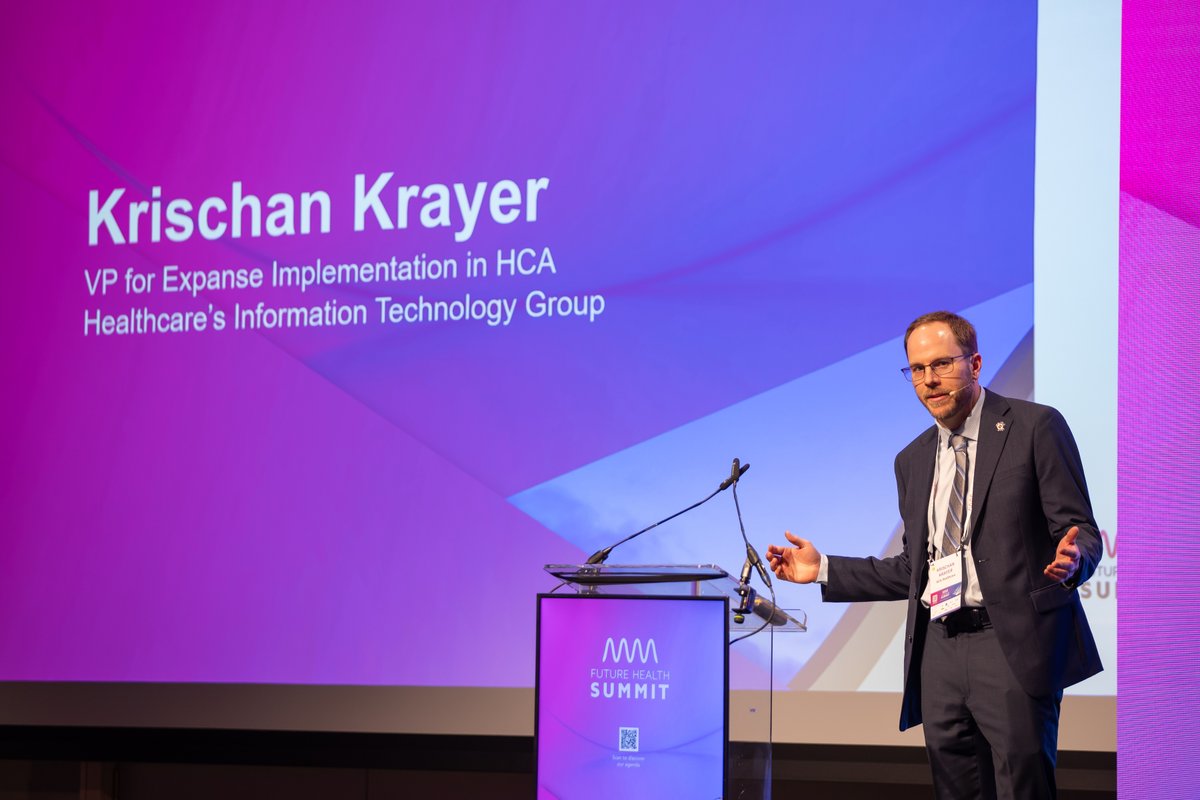 Day 2 at #FHSummit25 kicked off with key insights from Krischan Krayer, VP at HCA Healthcare, on EHR Deployment at Scale—sustainably building the foundation for the next era of care transformation.

#DigitalHealth #HealthIT #EHR #CareTransformation #MEDITECHExpanse #HCAHealthcare
