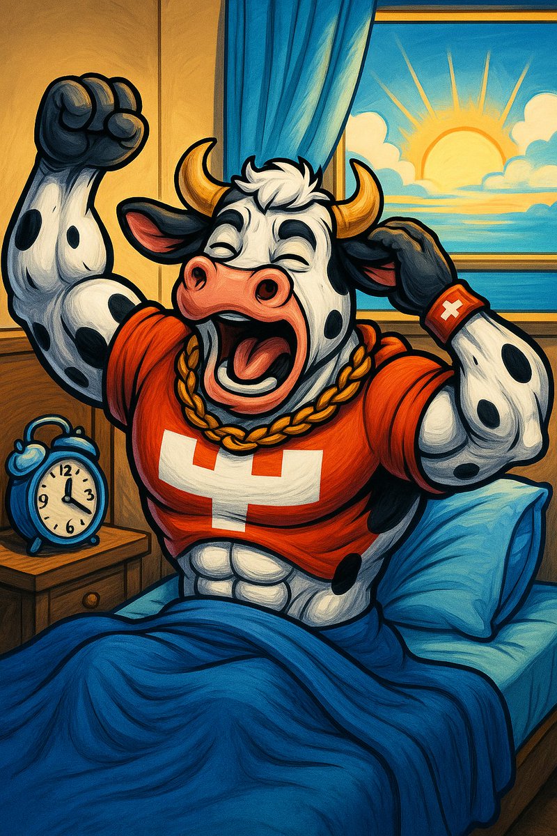 BullaMoo's tweet photo. โฐ๐ฎ Bullamoo just woke upโฆ
Still stretchingโฆ
but the chart already feels the MOOvement coming. ๐๐ฅ
She doesnโt need coffee โ
she drinks Milk Money.
Brace yourselvesโฆ
the bull is awake.
#Bullamoo #MilkMoneyWakeUp #MemeMorning #MOOvement https://t.co/a6QKHiS8gj