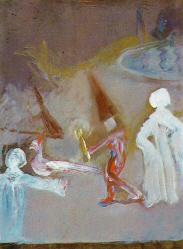 Figures (Scene after Goya), 1981 #artbots #dali