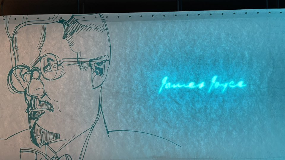ishii_mit's tweet photo. I met James Joyce at the Museum of Literature Ireland!
"Absence is the highest form of presence.” James Joyce 1935
MIT Libraries DSpace: https://t.co/p3dSb3Gj88
#TeleAbsence
Dublin Tech Summit Speaker Reception
https://t.co/p5lEJkePbl https://t.co/RdbruLugG2