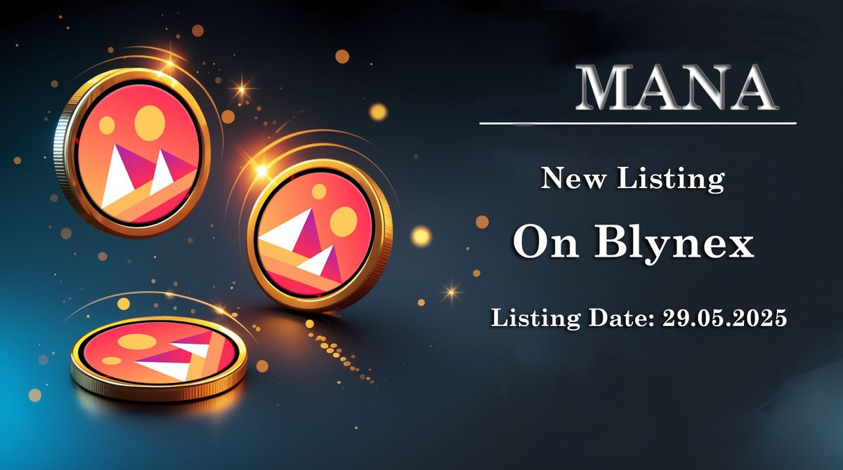 New Listing on Blynex Exchange! 📷📷

📷️ We are excited to announce the listing of Decentraland ($MANA) on Blynex!

Key dates:
📷 Deposit Opens: 29/05/2025
📷 Trading Begins: 29/05/2025
📷 Withdrawal Available: 29/05/2025

📷 Get ready to trade $MANA / $USDT on