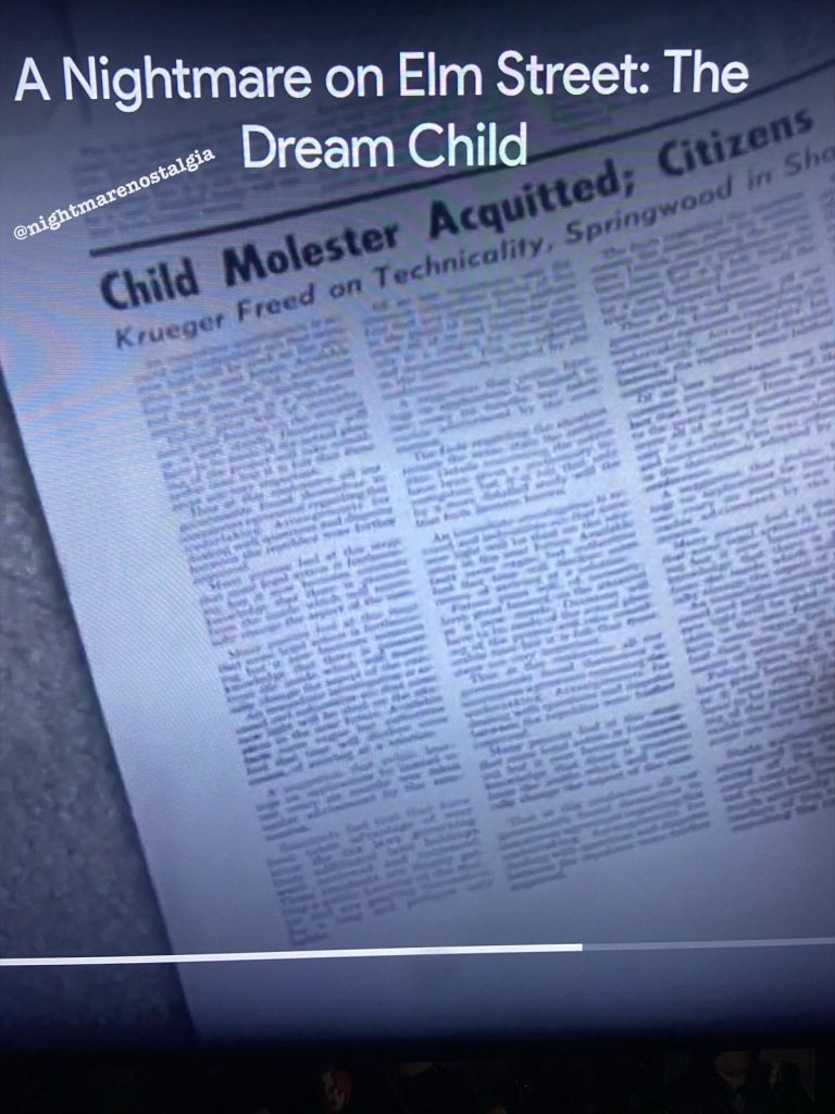 TV_Son's tweet photo. @TaddyDudstare Not gonna disagree but this is from the fifth movie in 1989. I think it's stronger evidence than something like a line delivery. 
H/t to Nightmare Nostalgia, who I don't think has an account here https://t.co/NqbjaFDZoX