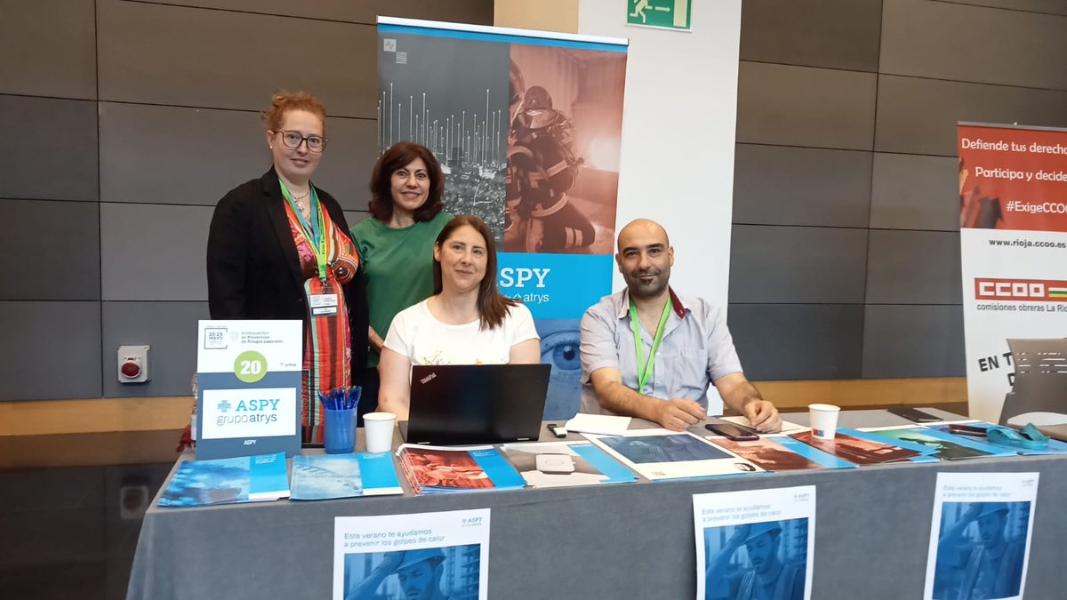 Participamos en eI 𝗜 𝗖𝗼𝗻𝗴𝗿𝗲𝘀𝗼 𝗡𝗮𝗰𝗶𝗼𝗻𝗮𝗹 𝗱𝗲 𝗜𝗻𝗻𝗼𝘃𝗮𝗰𝗶ó𝗻 𝗲𝗻 𝗣𝗥𝗟 en el #Riojaforum.

Durante dos días estamos compartiendo las últimas novedades y soluciones de ASPY y debatiendo sobre ideas que ya están transformando el futuro de la #PRL.