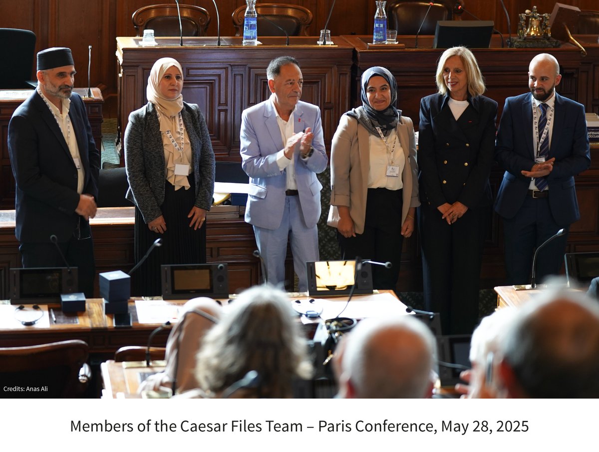 *Final statement of the Caesar Files Conference in Paris*

Paris – May 29, 2025

Ceasar Files for Justice extends its warm gratitude to a tremendous showing at “Witnesses of Justice: Pursuing Accountability and Justice in Syria – What Next?” on 28 May, hosted by the City of
