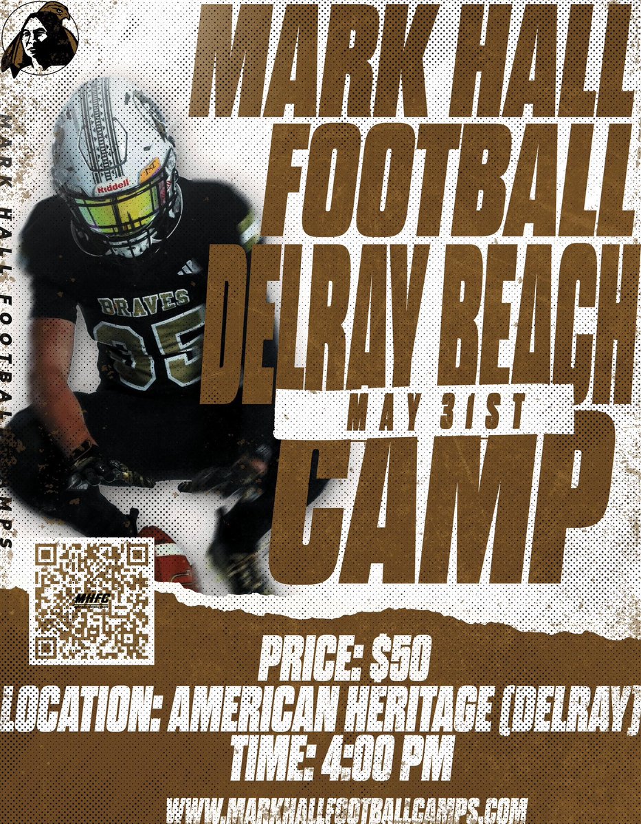 Mark Hall (@coachhalluncp) on Twitter photo 🚨3 MORE DAYS ON THIS YEARS FLORIDA CAMP TOUR!! JACKSONVILLE & TALLAHASSEE WERE AMAZING THE PAST 2 NIGHTS. IF <a href="/UNCP_Football/">UNCP Braves Football</a> IS NEAR YOUR TOWN DON’T MISS OUT ON THIS OPPORTUNITY!! COMPETE & GET OFFERED!!☀️🌴#BraveNation
SIGN UP: markhallfootballcamps.com 🚨3 MORE DAYS ON THIS YEARS FLORIDA CAMP TOUR!! JACKSONVILLE & TALLAHASSEE WERE AMAZING THE PAST 2 NIGHTS. IF <a href="/UNCP_Football/">UNCP Braves Football</a> IS NEAR YOUR TOWN DON’T MISS OUT ON THIS OPPORTUNITY!! COMPETE & GET OFFERED!!☀️🌴#BraveNation
SIGN UP: markhallfootballcamps.com