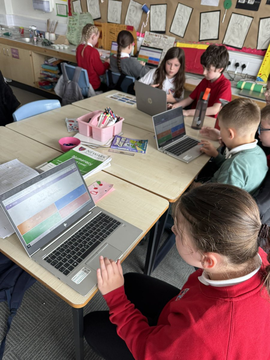 MissDoyleNPS's tweet photo. We enjoyed playing Blooket this morning in P6/5 to revise our French vocabulary knowledge! 💻🇫🇷 @MrsJacksonNP https://t.co/UZmusbRQe5