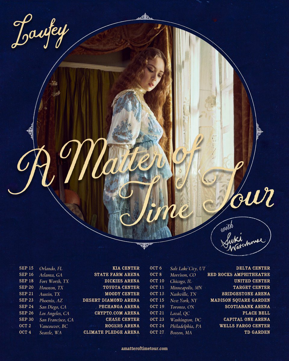 laufey (@laufey) on Twitter photo I PRESENT TO YOU… A MATTER OF TIME TOUR 🤍 In North America this fall with angel <a href="/sukiwaterhouse/">Suki Waterhouse</a>!!
Presale on Tuesday at 10am local! Sign up for the presale on amatteroftimetour.com now 🕰
All tickets on sale next Friday at 10am local!
#AMatterofTime I PRESENT TO YOU… A MATTER OF TIME TOUR 🤍 In North America this fall with angel <a href="/sukiwaterhouse/">Suki Waterhouse</a>!!
Presale on Tuesday at 10am local! Sign up for the presale on amatteroftimetour.com now 🕰
All tickets on sale next Friday at 10am local!
#AMatterofTime