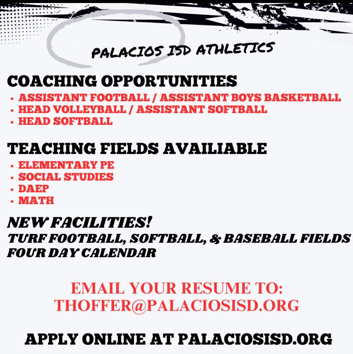 Palacios Athletics tweet media