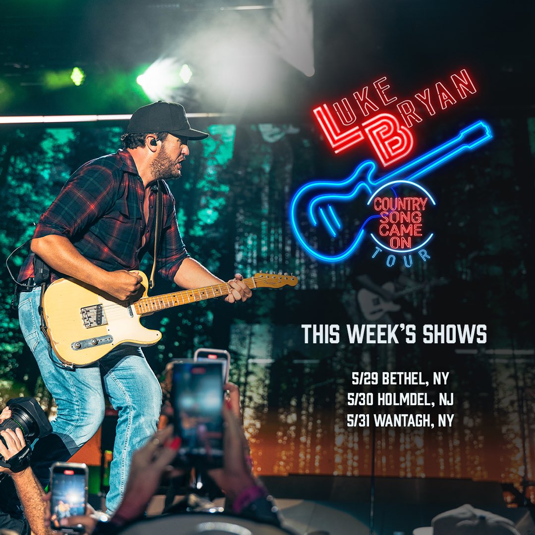 Luke Bryan (@lukebryan) on Twitter photo Kickin off the #CountrySongCameOnTour this week! What show will we see y’all at? 
lukebryan.com/tour Kickin off the #CountrySongCameOnTour this week! What show will we see y’all at? 
lukebryan.com/tour