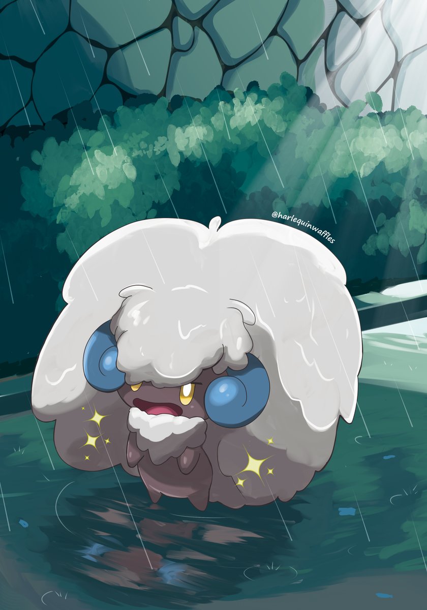 harlequinwaffles (@hwaffuru) on Twitter photo I forgot my umbrella... 
#エルフーン #アニポケ #色違いポケモン I forgot my umbrella... 
#エルフーン #アニポケ #色違いポケモン