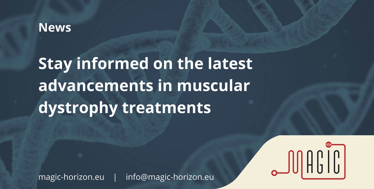 📫 Our next newsletter is landing in inboxes soon!

Subscribe to hear about the latest updates from the #MAGICproject, such as:

🔬 Genetic therapy advances for muscular dystrophies
📰 Conference highlights
📝 Research publications
…and more!

👉 Sign up: magic-horizon.eu/news-events/ne…