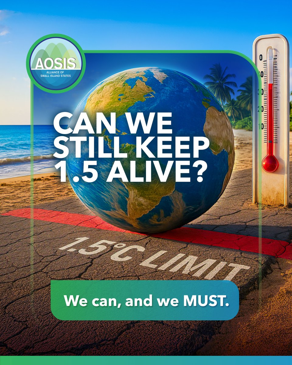 AOSIS (@aosischair) on Twitter photo Permanent overshoot of the 1.5 ยฐC limit will unleash catastrophic impacts, but ๐๐ ๐๐๐ ๐๐๐ ๐๐๐๐ ๐๐ ๐๐๐๐๐! ๐ค๏ธ
โ๏ธ๐ซ ๐๐๐๐๐๐๐๐๐ ๐๐๐๐๐๐๐๐๐ ๐๐๐
๐๐๐๐๐๐๐ ๐๐๐ ๐๐๐๐๐ 2030 ๐๐๐ ๐๐๐๐๐๐๐๐๐!
#1Point5ToStayAlive #StandUpForSIDS Permanent overshoot of the 1.5 ยฐC limit will unleash catastrophic impacts, but ๐๐ ๐๐๐ ๐๐๐ ๐๐๐๐ ๐๐ ๐๐๐๐๐! ๐ค๏ธ
โ๏ธ๐ซ ๐๐๐๐๐๐๐๐๐ ๐๐๐๐๐๐๐๐๐ ๐๐๐
๐๐๐๐๐๐๐ ๐๐๐ ๐๐๐๐๐ 2030 ๐๐๐ ๐๐๐๐๐๐๐๐๐!
#1Point5ToStayAlive #StandUpForSIDS