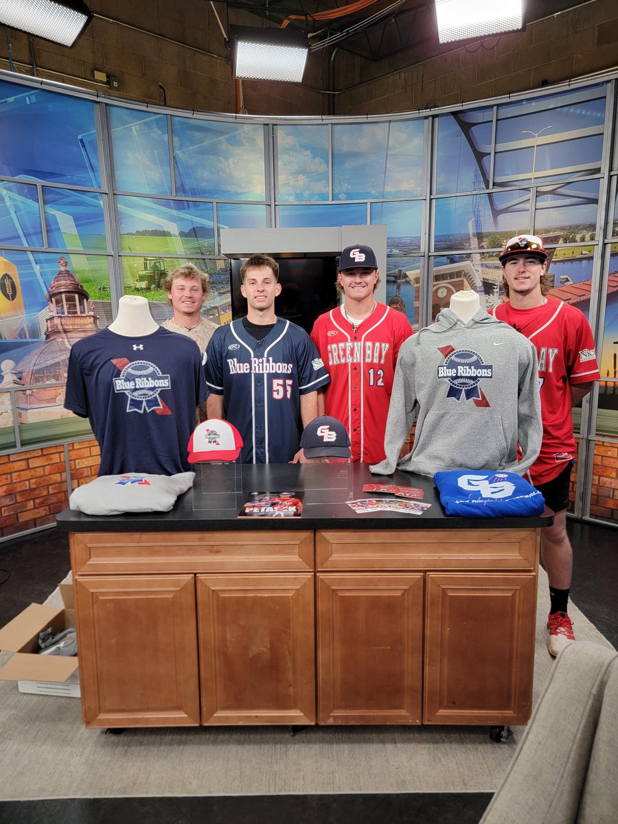 Green Bay Blue Ribbons Baseball (@gbblueribbons) on Twitter photo Coming up at 9:27 AM on <a href="/WFRVLocal5/">WFRV Local 5</a> Channel 5, check out Blue Ribbons players Brayden Pleau, Riker Blahnik, Matthew Eberhardt and James Bornick on Local 5 Live as we look forward to the upcoming 2025 season at Joannes Stadium. #blueribbonsbaseball Coming up at 9:27 AM on <a href="/WFRVLocal5/">WFRV Local 5</a> Channel 5, check out Blue Ribbons players Brayden Pleau, Riker Blahnik, Matthew Eberhardt and James Bornick on Local 5 Live as we look forward to the upcoming 2025 season at Joannes Stadium. #blueribbonsbaseball