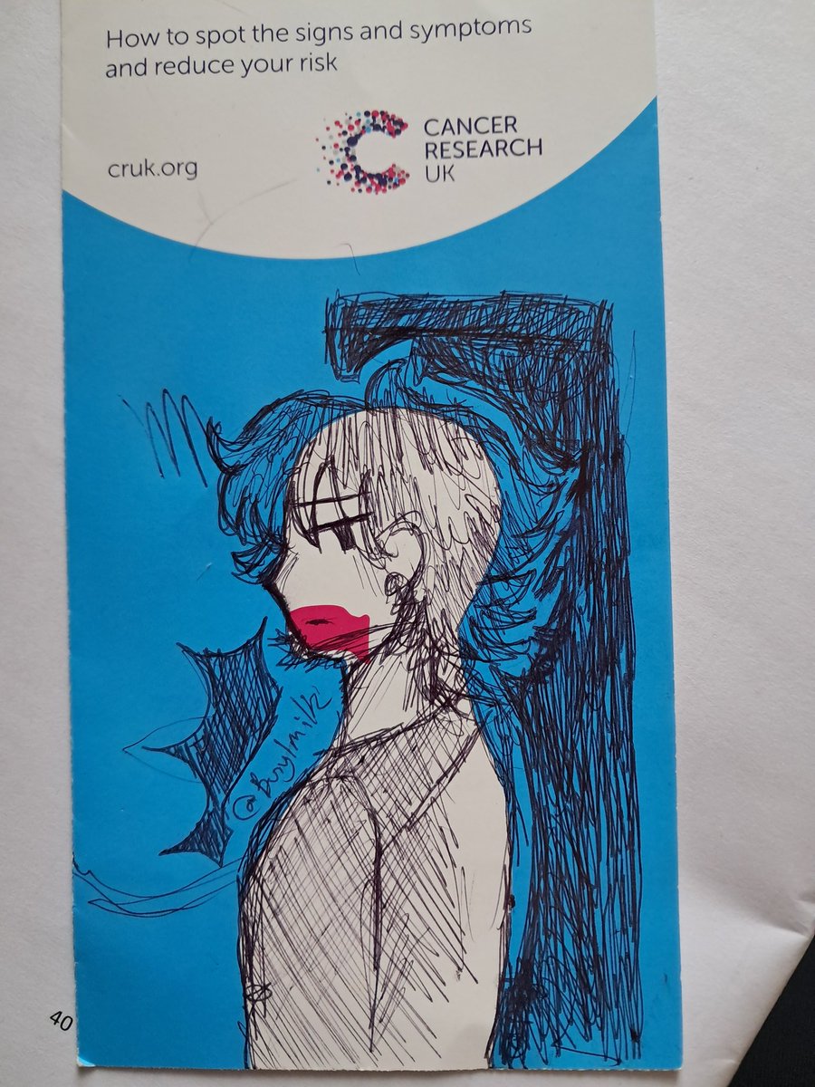 Got bored at the dentist #art #traditionalart